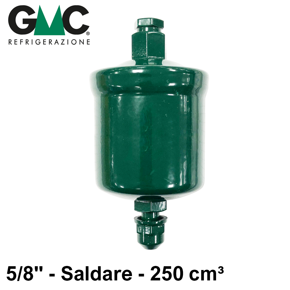 SC165S - Filtre déshydrateur à souder GMC avec raccords 5/8'' - Tamis moléculaire 250 cm³