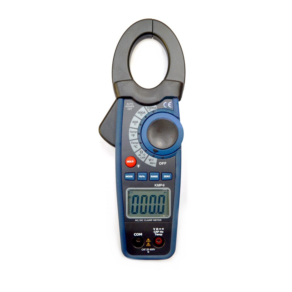 Pince ampèremétrique numérique 1000 A AC/DC - KMP-9