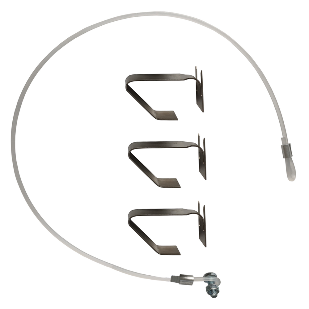 Jeu de 3 clips de fixation pour faux plafond, compatibles avec les anémostats de la série KU de Ø 160 mm.