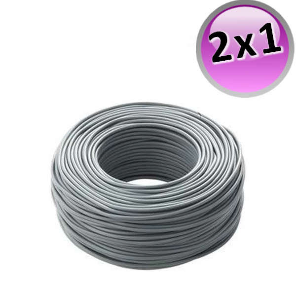 Câble électrique blindé 2x1 FR2OHH2R - Bobine de 100 m