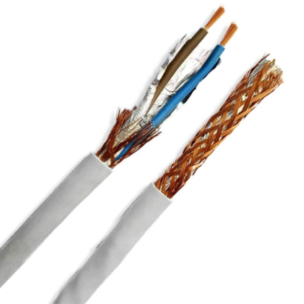 Câble électrique blindé 2x1 FR2OHH2R - Bobine de 100 m