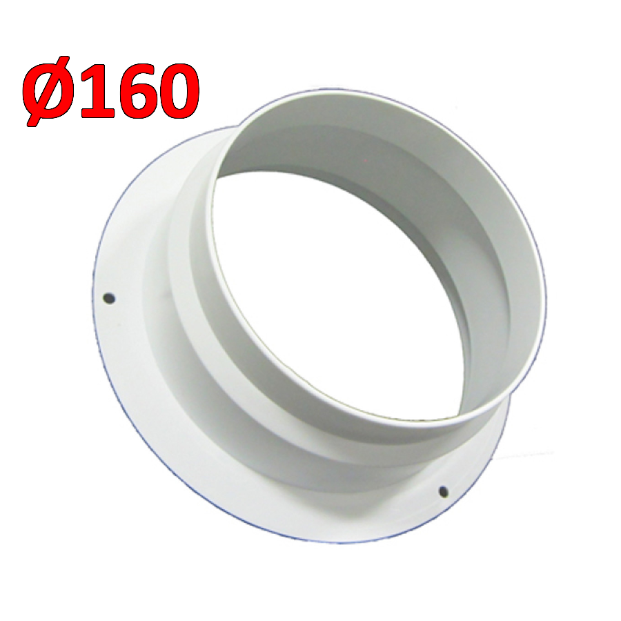 Manchon pour vanne AUSTRAL Ø 160 mm - bride de fixation sur plaque de plâtre