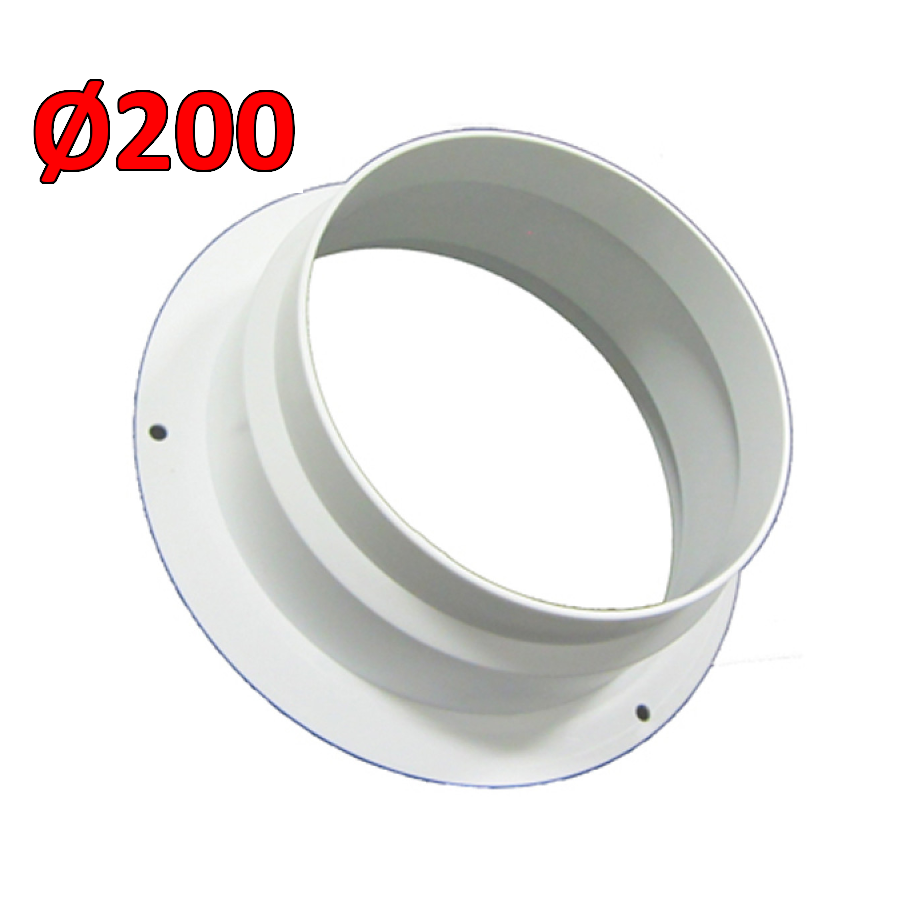 Manchon de vanne AUSTRAL Ø 200 mm - bride de fixation sur plaque de plâtre