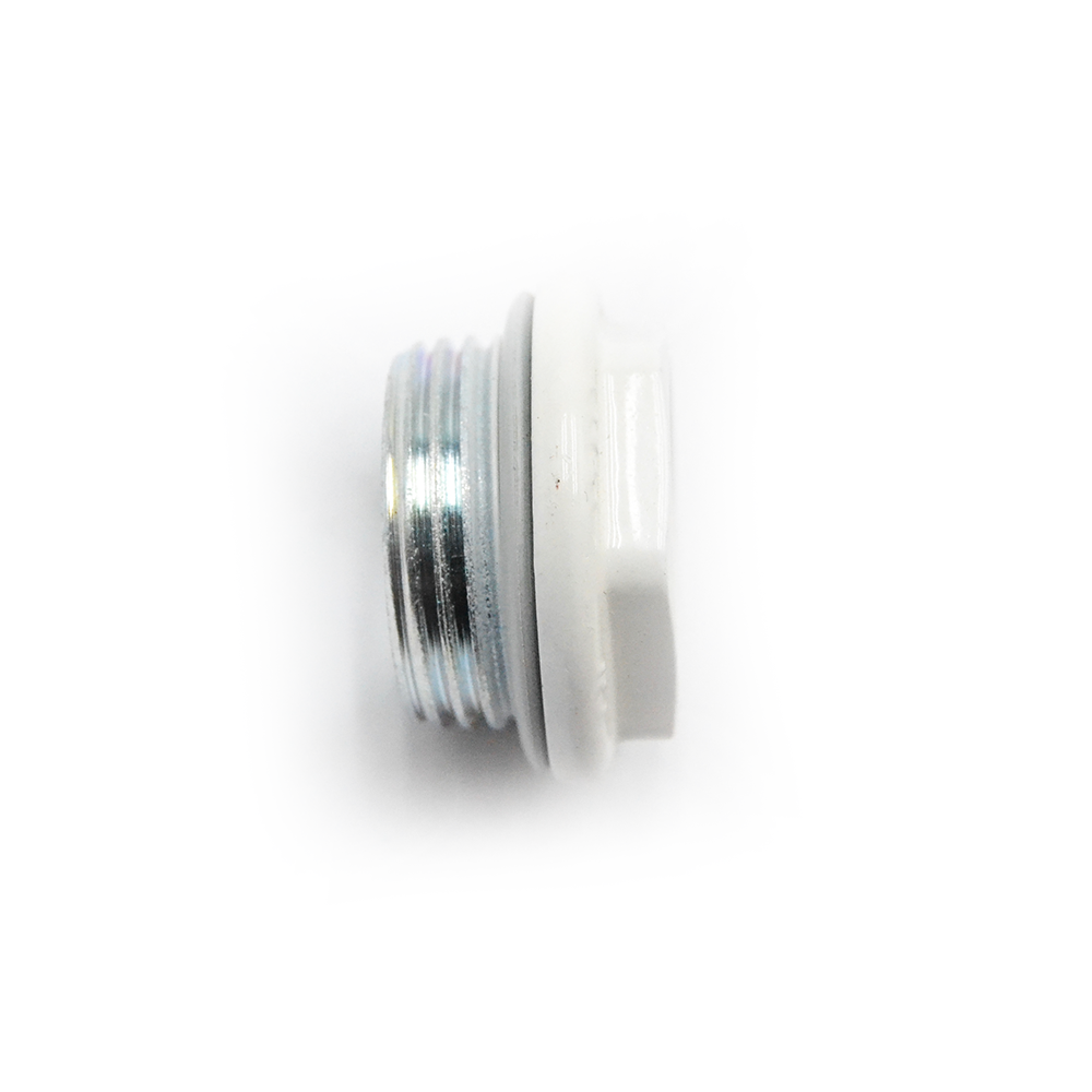 Réduction pour radiateur tubulaire en acier RAL 9010 3/4 droite