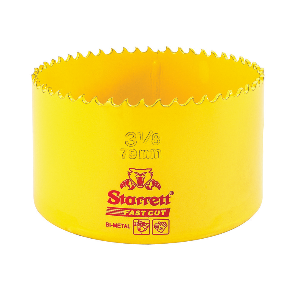 Scie cloche bimétallique STARRETT 79 mm - 3 1/8" à coupe rapide