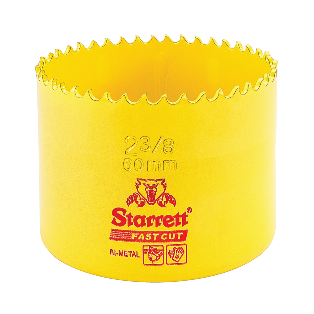 Scie cloche bimétallique STARRETT 60 mm - 2'' 3/8" à coupe rapide
