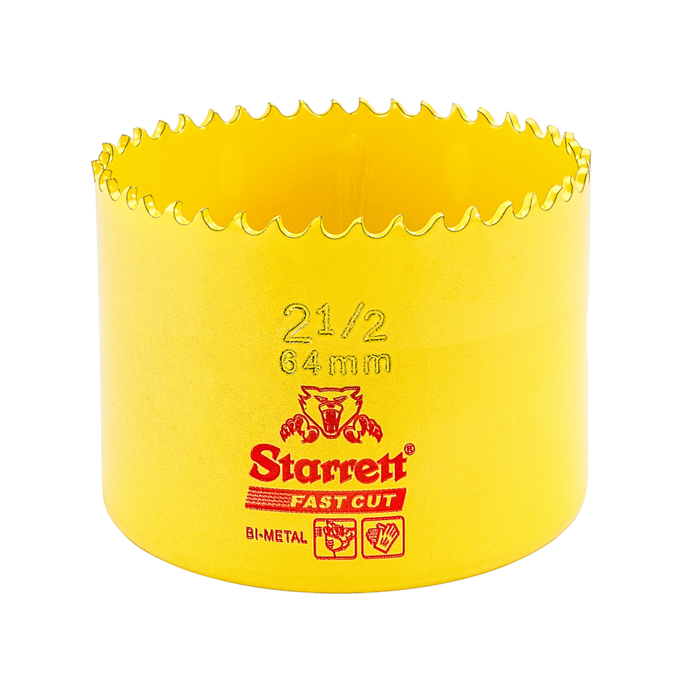 Scie cloche bimétallique STARRETT 64 mm - 2'' 1/2" à coupe rapide