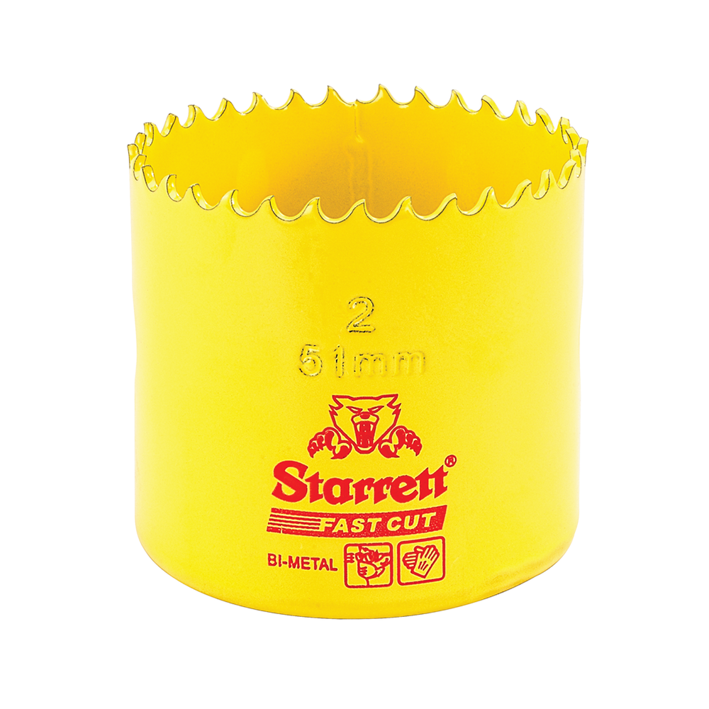 Scie cloche bimétallique STARRETT 51 mm 2'' à coupe rapide