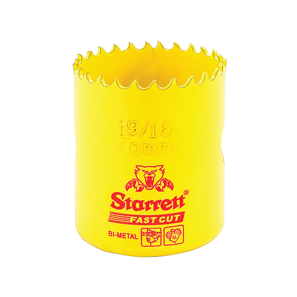 Scie cloche bimétallique STARRETT 40 mm 1''9/16" à coupe rapide
