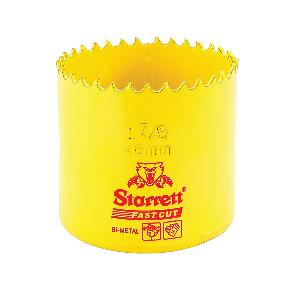 Scie cloche bimétallique STARRETT 48 mm 1''7/8" à coupe rapide