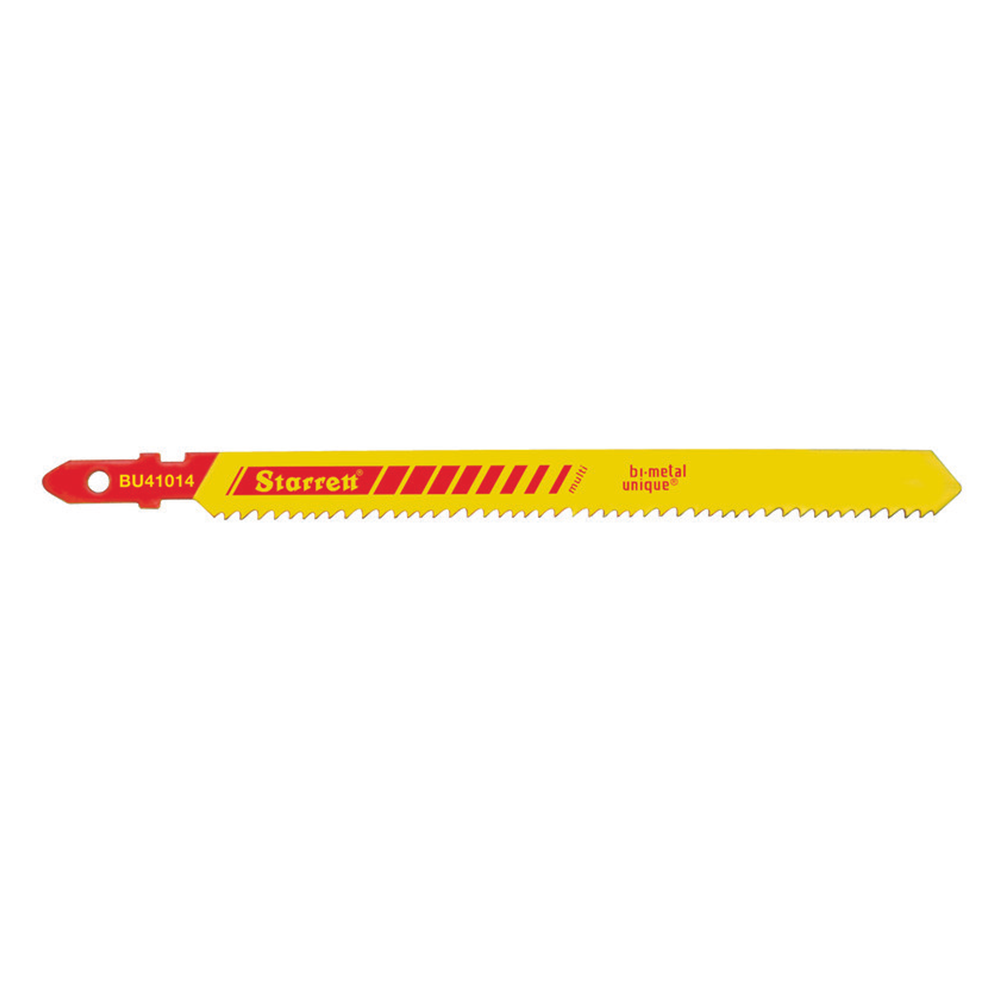 Scie alternative ondulée STARRETT pour la coupe du bois 100 mm 10-14 TPI - 5 pièces.