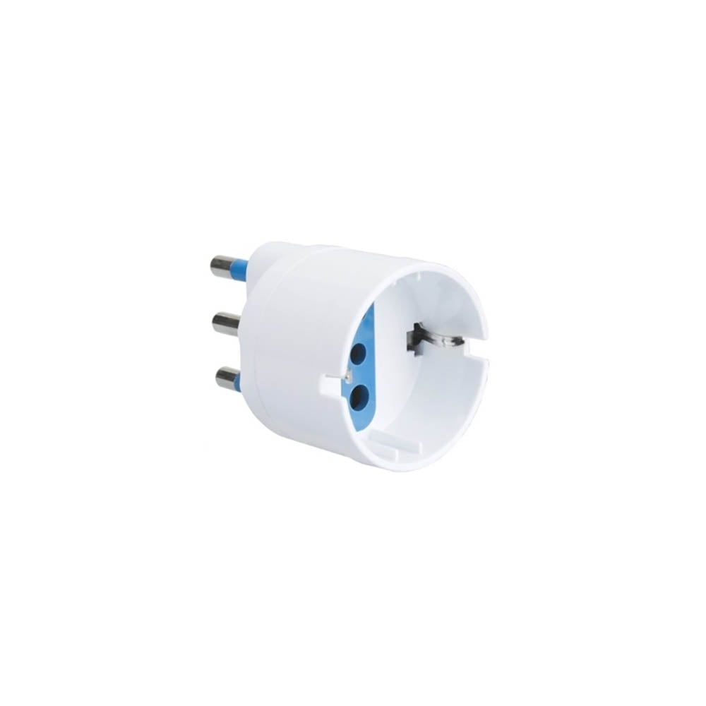 Adaptateur Schuko Faeg 16A + T blanc