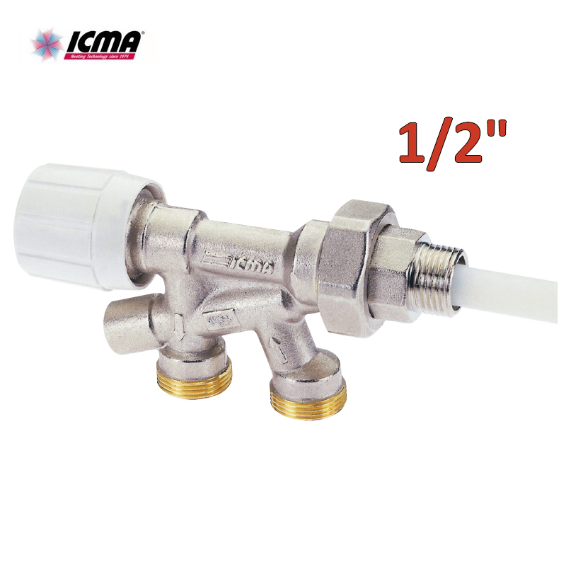 ICMA 891 - Robinet thermostatique monotube 1/2'' pour radiateurs