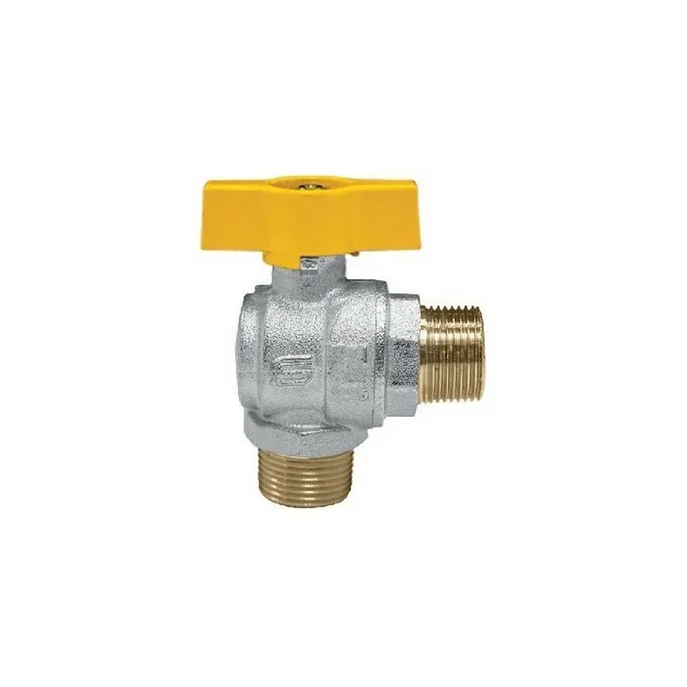 Venus 1/2'' MM square ball valve for gas butterfly valve with yellow lever