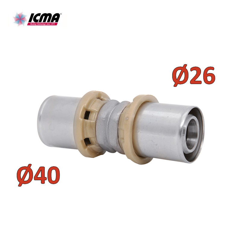 Manchon de raccordement double réduit droit ICMA 400 - 40x26 - SEMPITER®
