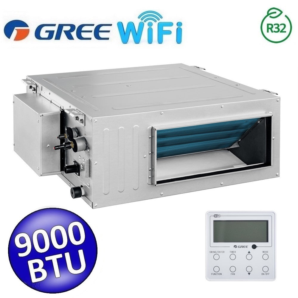 Unité intérieure gainable Gree 9000 Btu R32 - commande murale avec WiFi (GREE10191)