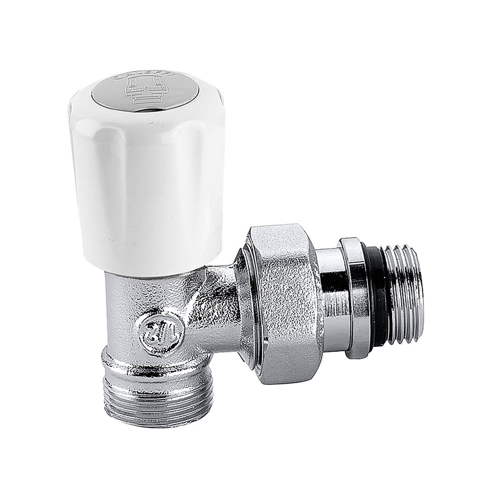 Vanne thermostatique coudée Caleffi 3/8'' pour cuivre et multicouches