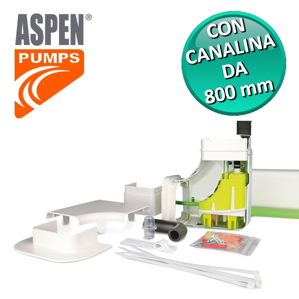 Pompe à condensation pour climatisation avec conduit Blanc puro Mini LIME silent+ Aspen Pumps