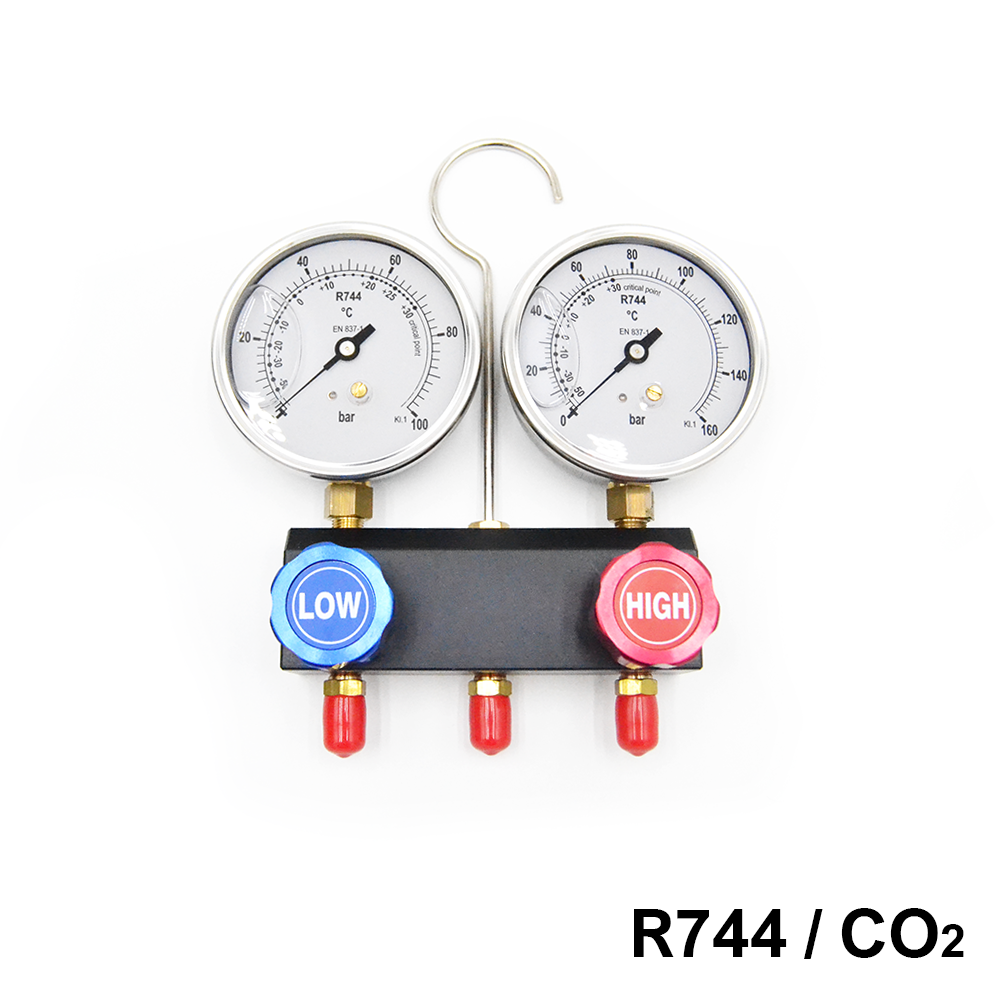 MANOMÈTRE 2 VOIES POUR CO2 - R744