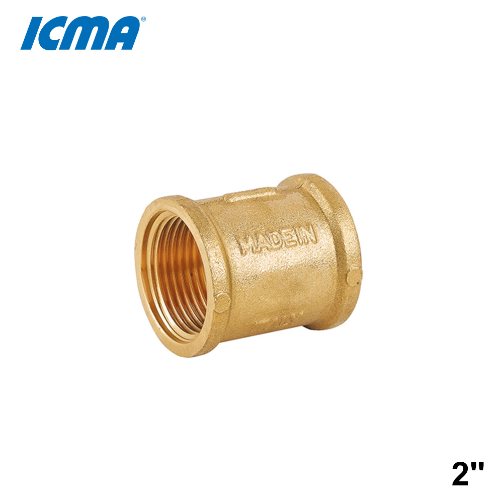Raccord à manchon en laiton jaune ICMA 1213 F-F 2''
