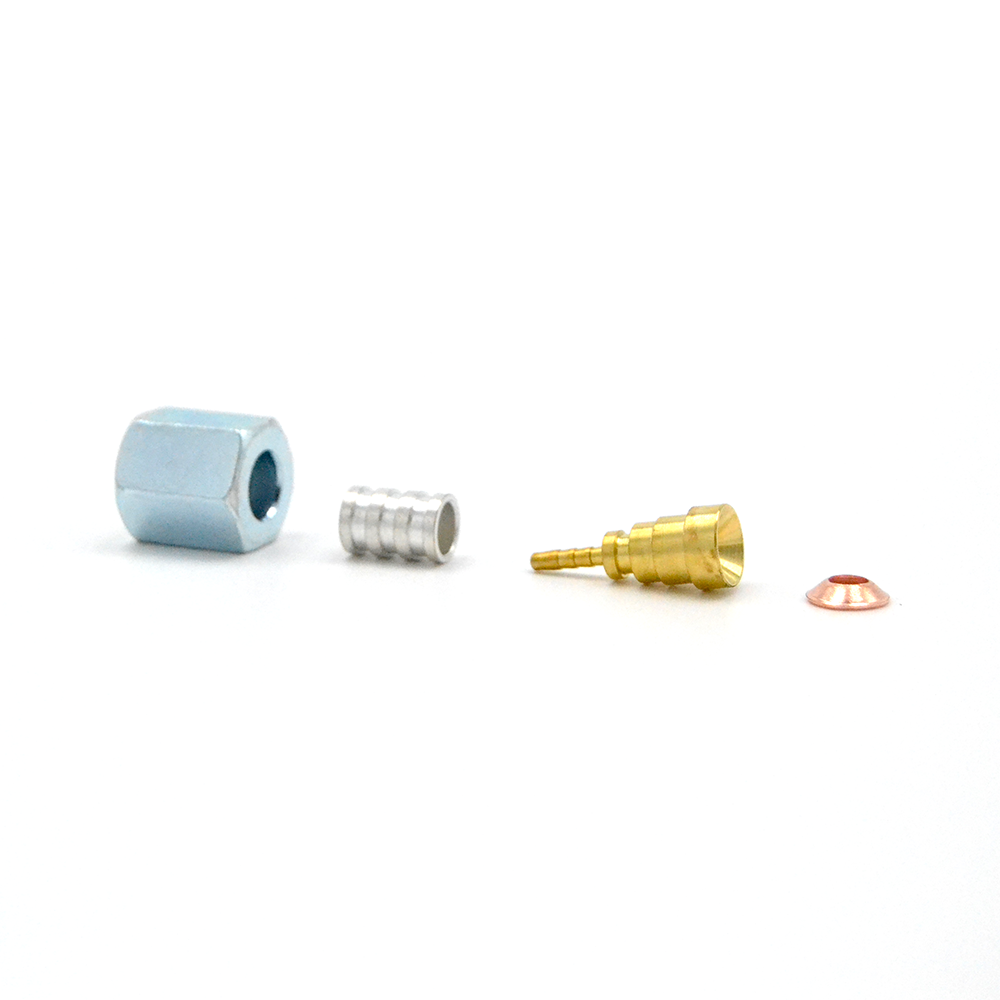 Raccord droit femelle SAE 1/4'' pour tube capillaire thermoplastique Ø 2,0 x 5,9 mm