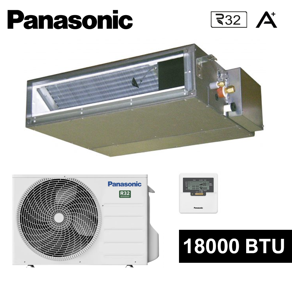 Climatiseur monobloc Panasonic 18 000 BTU 5,0 kW R32 A+ - basse pression