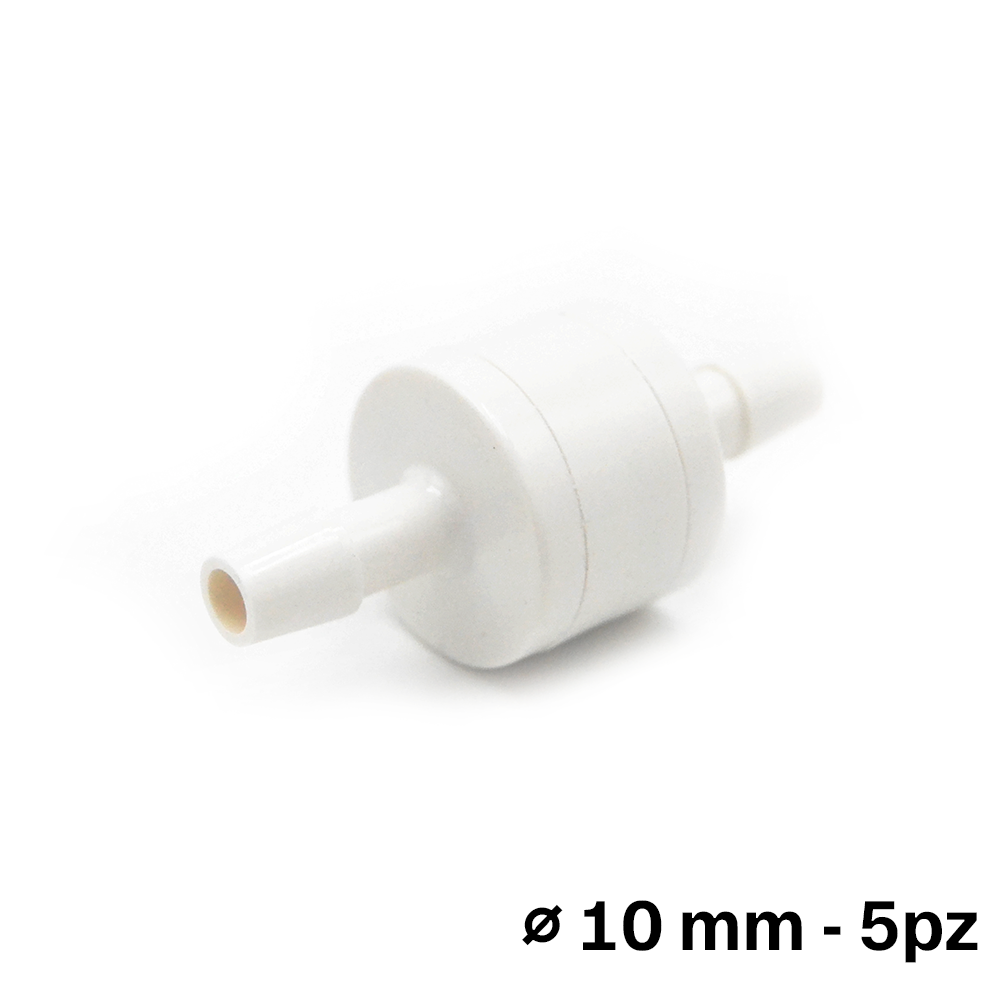 Clapet anti-retour de 10 mm pour pompe à condensats en tuyau vinyle (lot de 5)