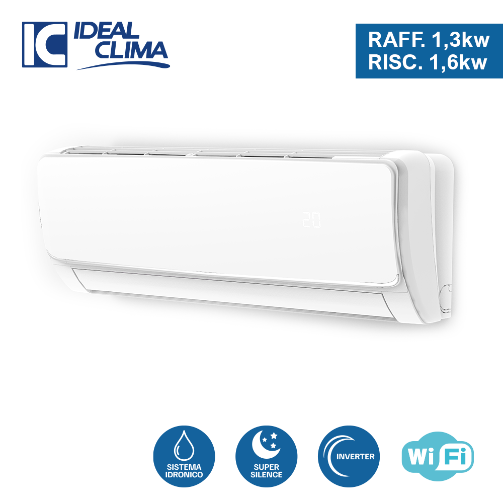 Comfosplit Ikaro HI-WALL inverter 250 COOL. 1,3 KW - CHAUFFAGE 1,6 KW Ventilo-convecteur