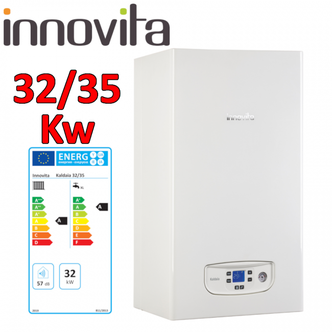 INNOVATION KALDAIA 32/35 - MTN - Chaudière à condensation au méthane de 32 kW pour le chauffage et de 35 kW pour la production d'eau chaude sanitaire
