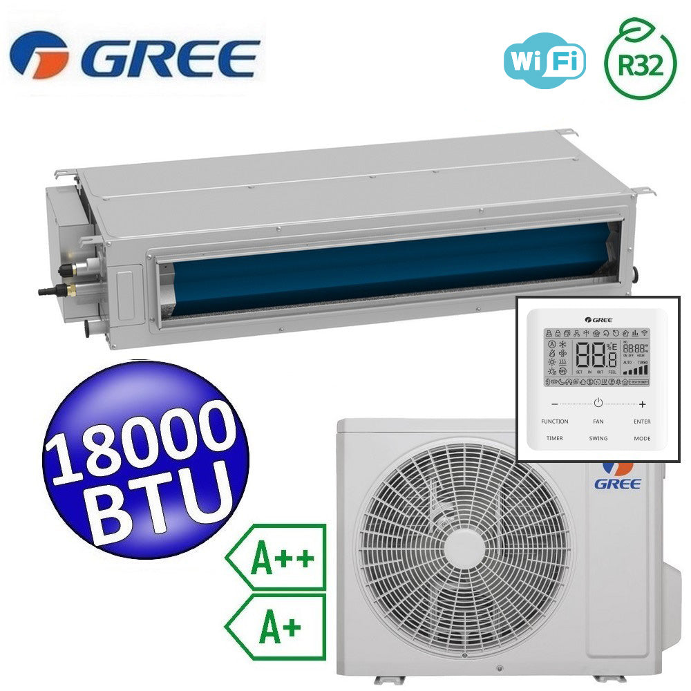 Gree R32 18000 Btu A++ Single-Duct Air Conditioner A+ Control Included ...