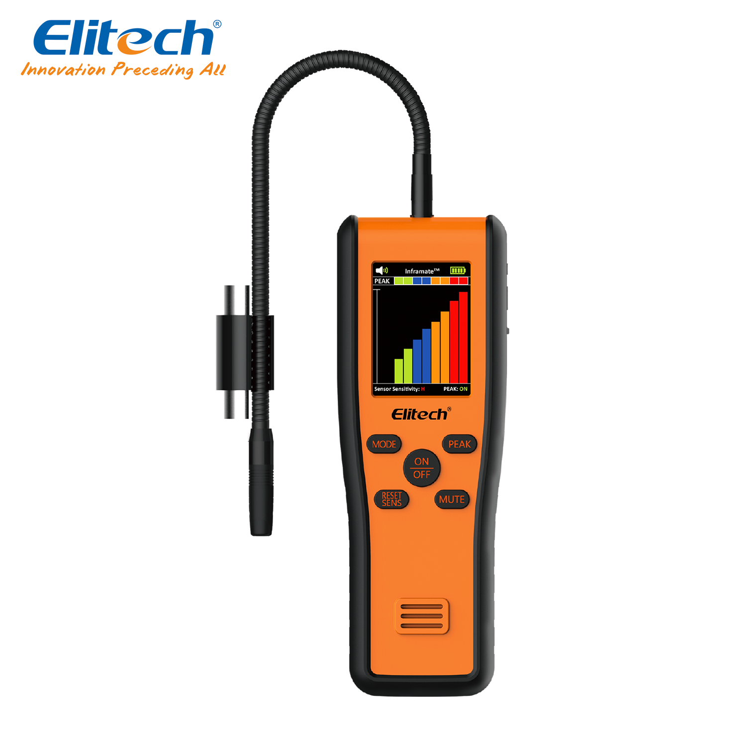 Détecteur électronique de fuites de gaz réfrigérant HD MATE Elitech 3 gr/y