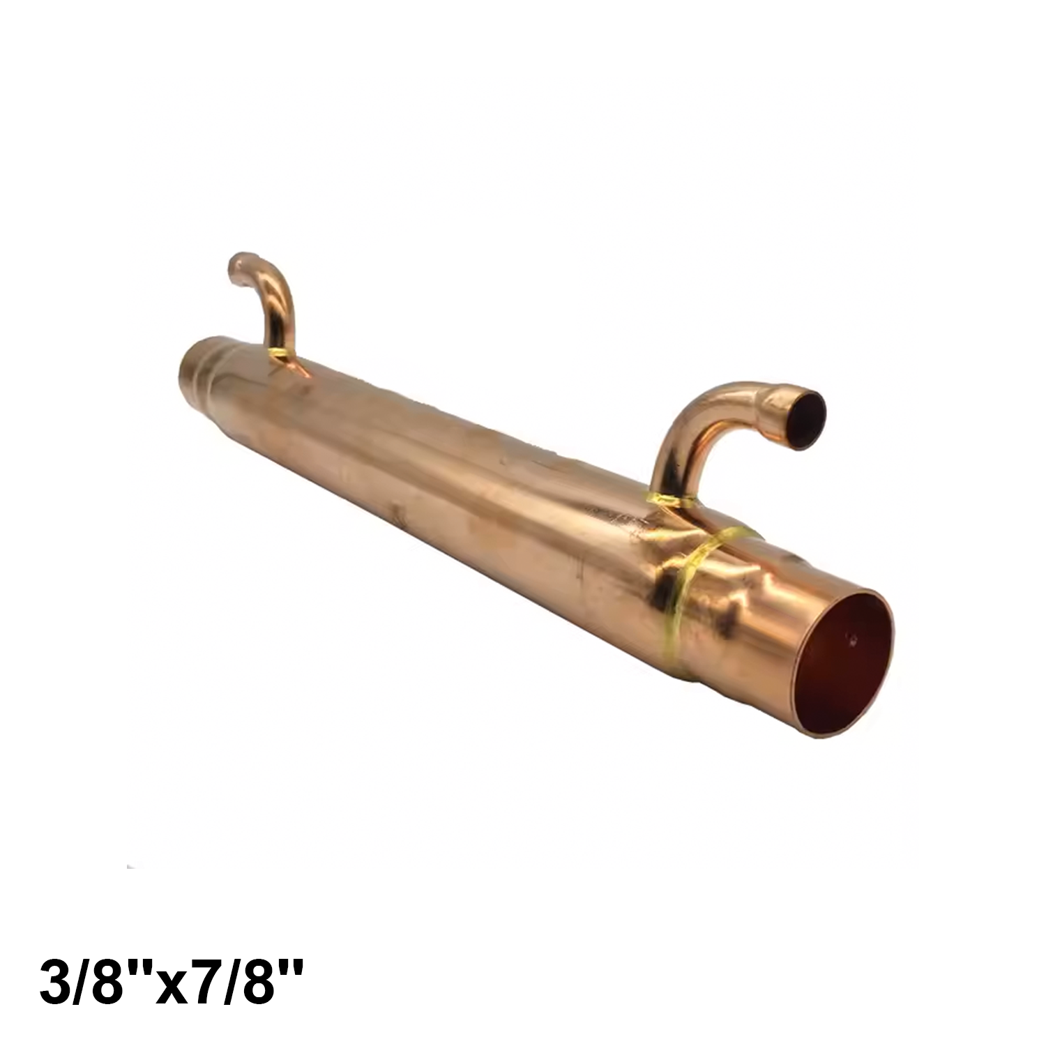 Liquid/suction copper heat exchanger 3/8'' x 7/8''