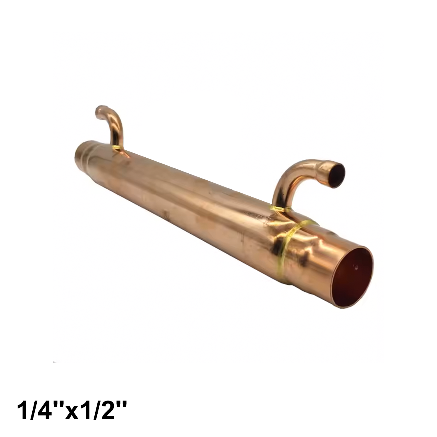 Liquid/suction copper heat exchanger 1/4'' x 1/2''