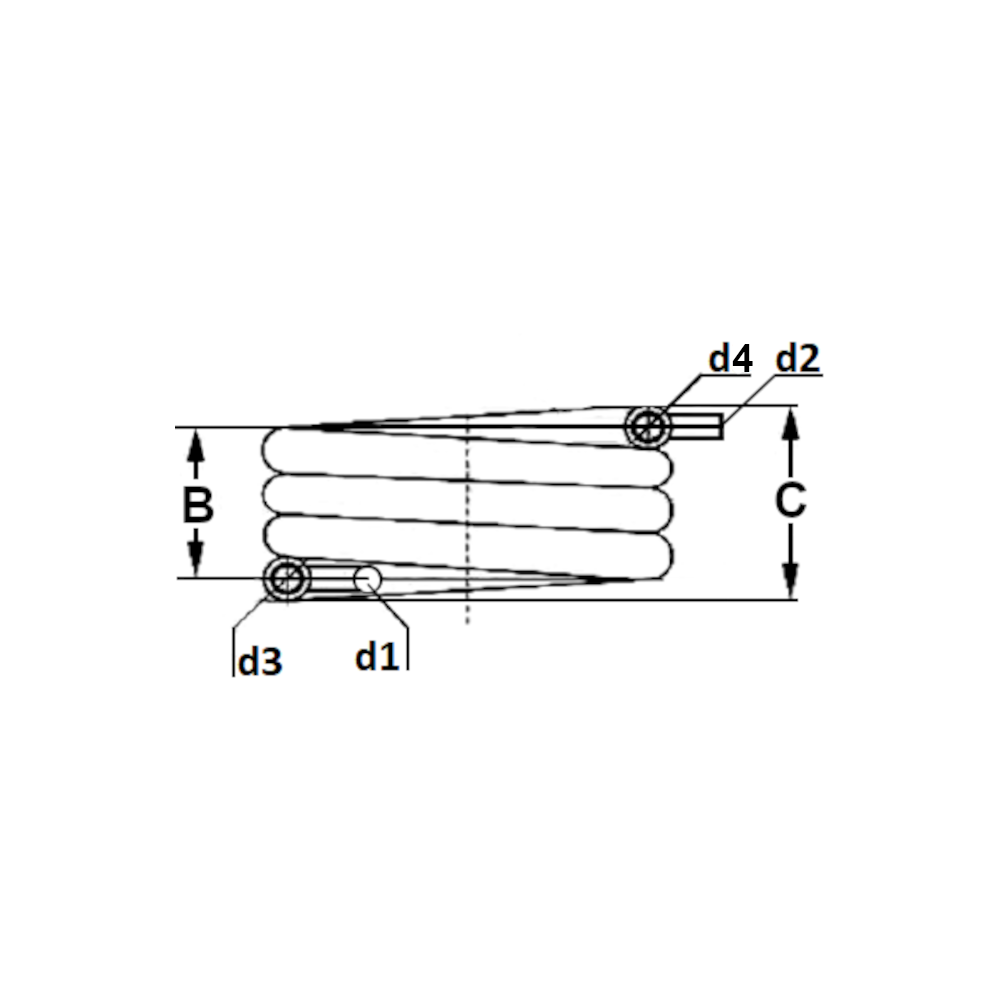 12.32 kW Coaxial Water Condenser for Refrigeration System