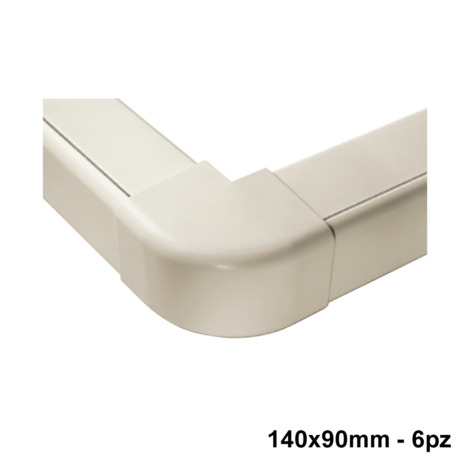 Connecteur d'angle extérieur pour profilé 140 x 90 mm - lot de 6