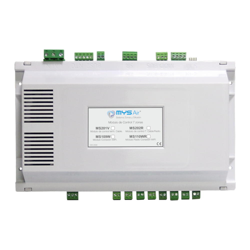 Module de commande radio-câblé à 7 zones - unité de commande pour thermostats de zone gainables