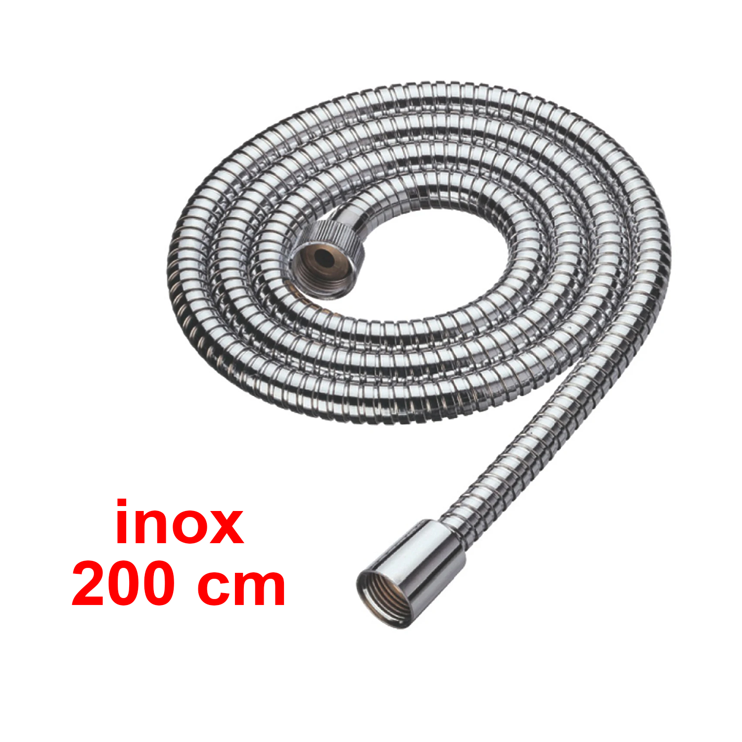 Tuyau de douche à double agrafe de 1/2 pouce, 200 cm