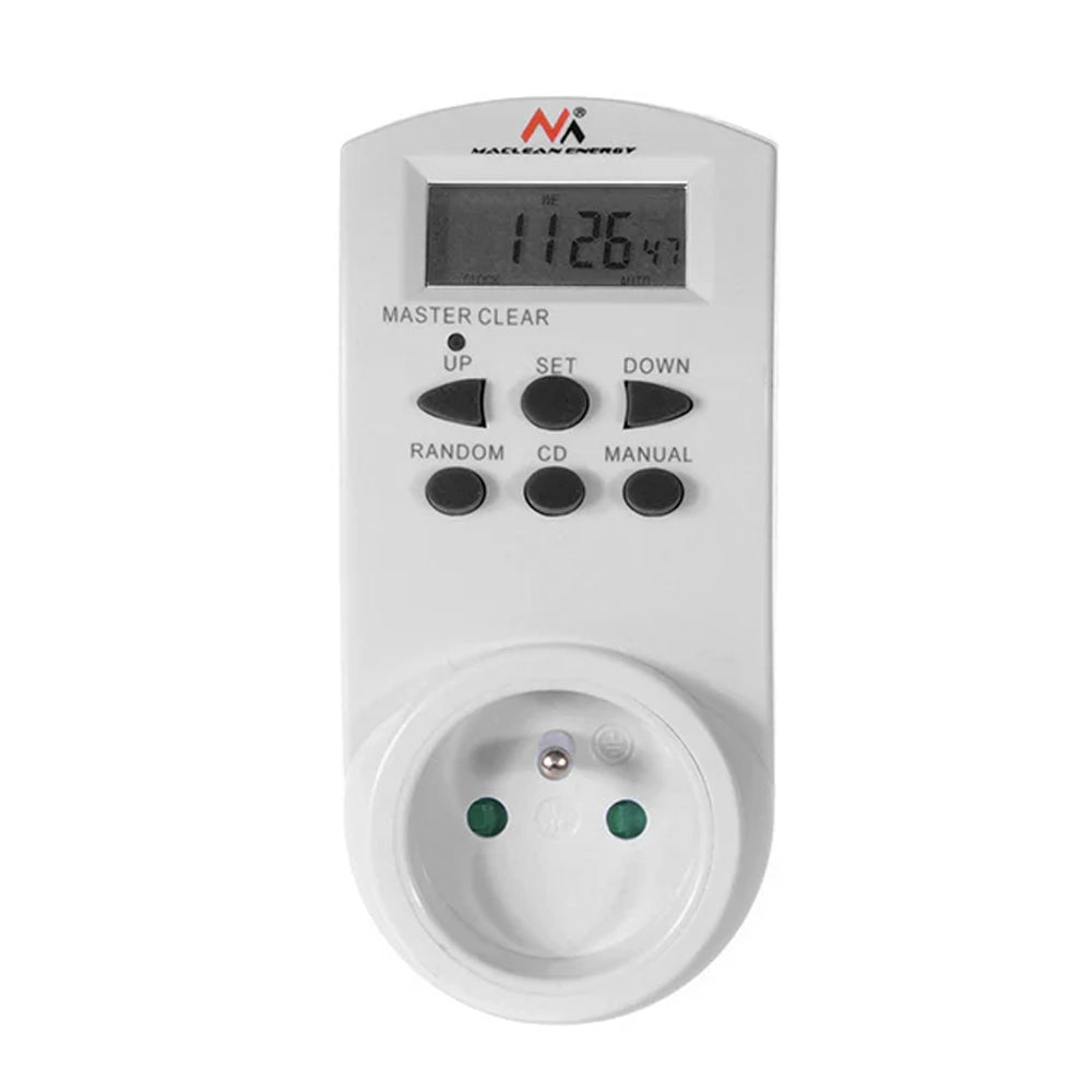 Programmateur de prise de minuterie numérique hebdomadaire Schuko