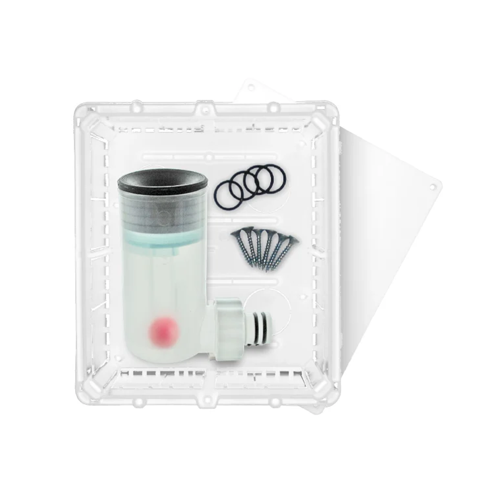 MINI siphon sec inspectable avec boîte intégrée pour la condensation de climatisation