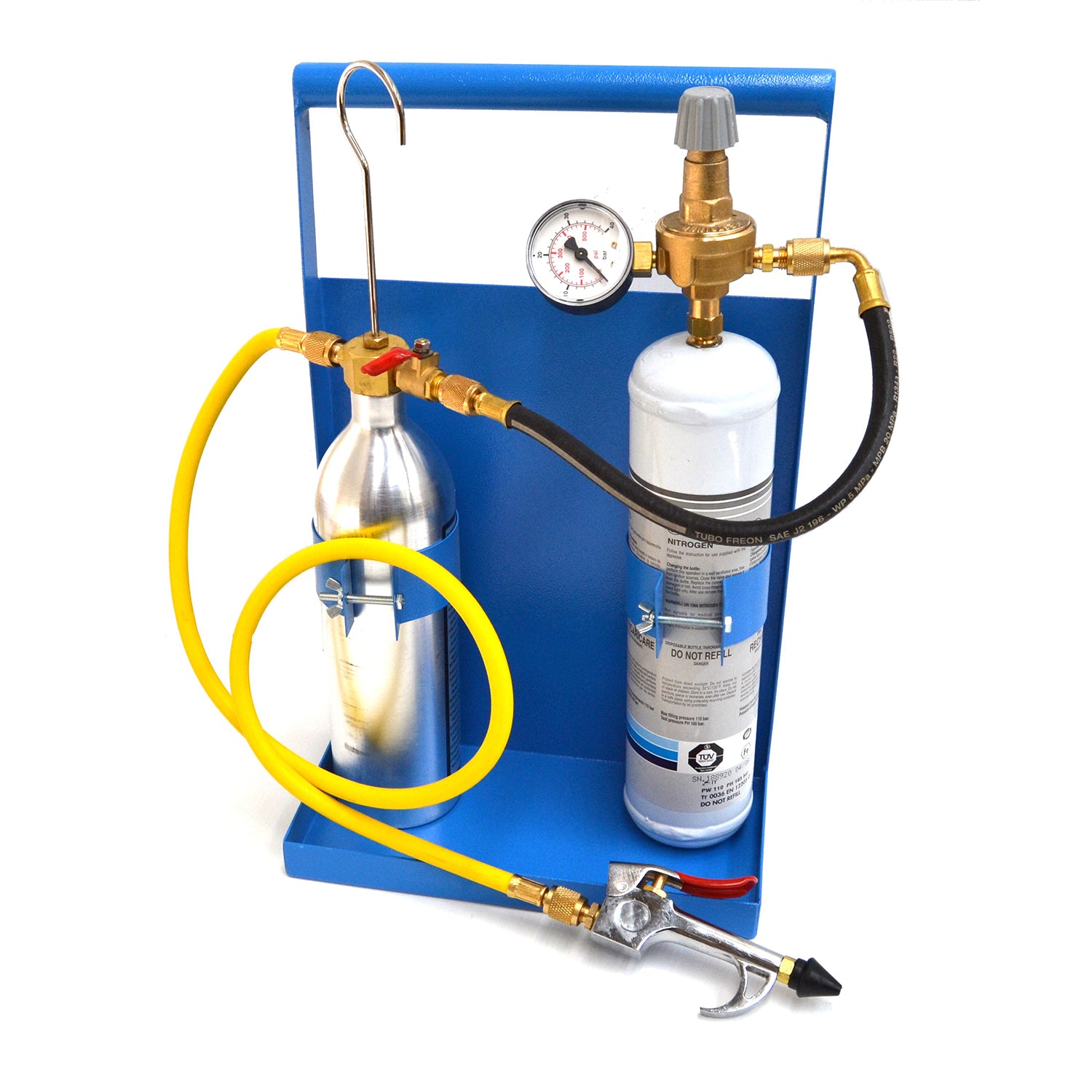 Kit de rinçage à l'azote pour le nettoyage des systèmes de climatisation et de réfrigération