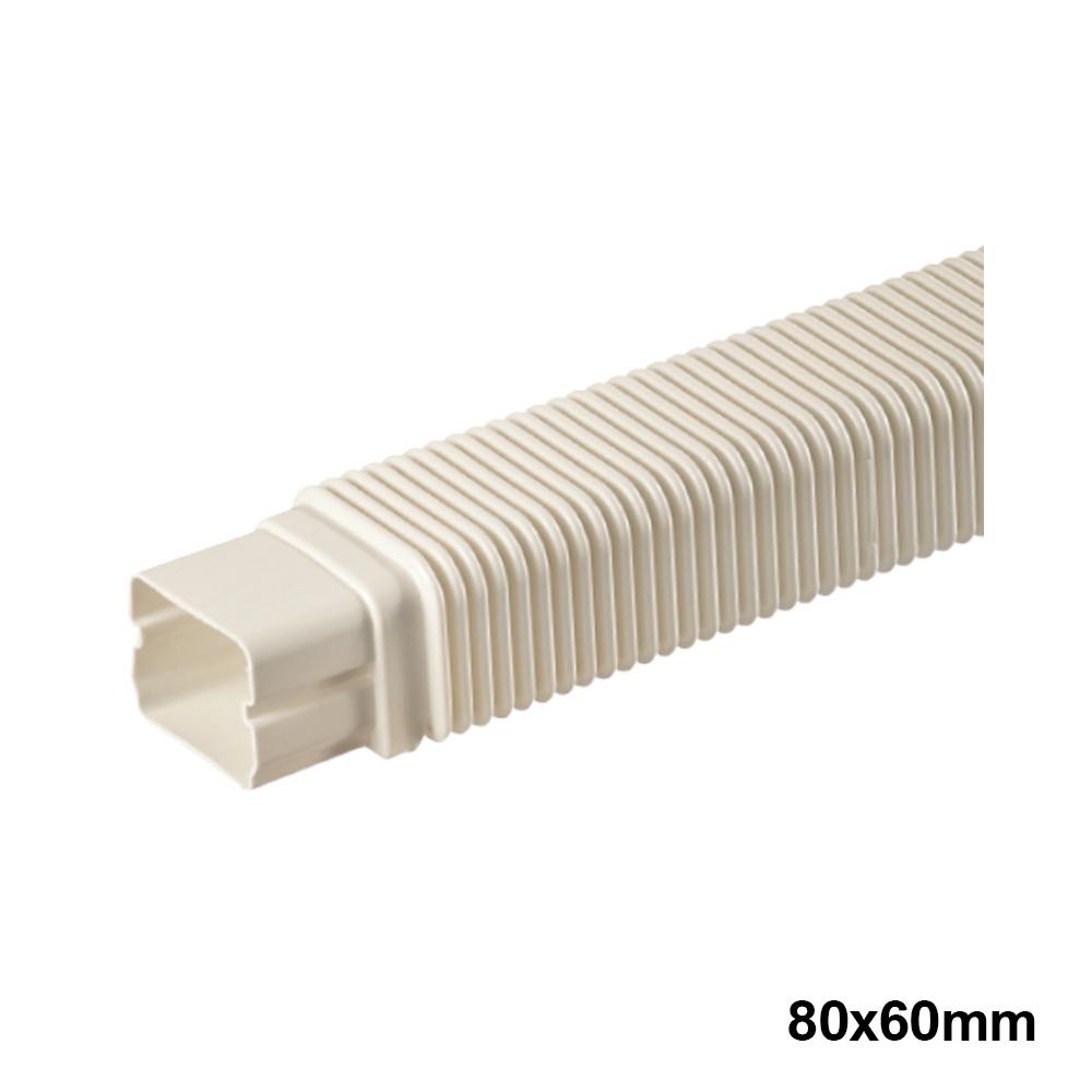 Joint flexible pour conduit 80x60 mm - 1 pièce