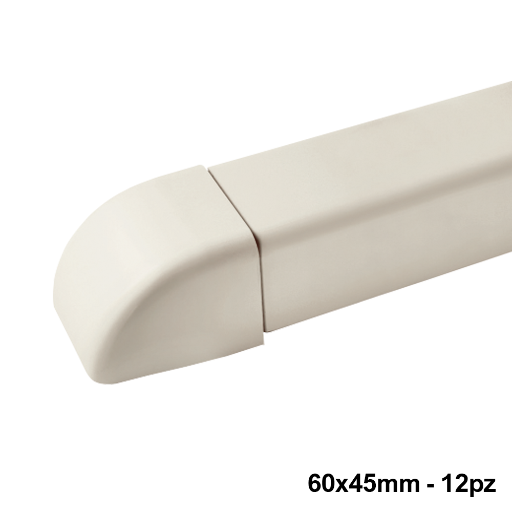 Embouts pour conduit 60 x 45 mm - Lot de 12