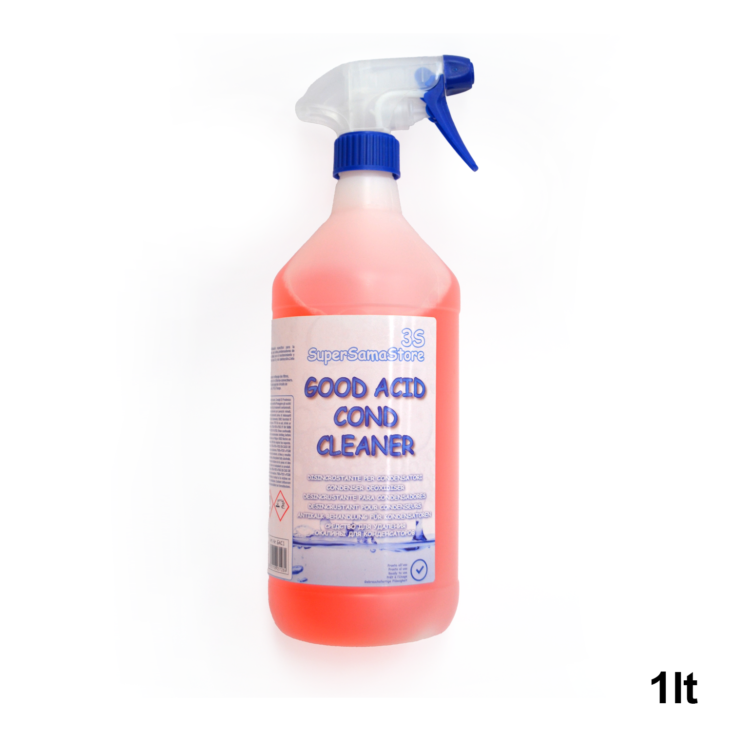 Nettoyant pour condenseur acide de qualité, flacon pulvérisateur de 1 L