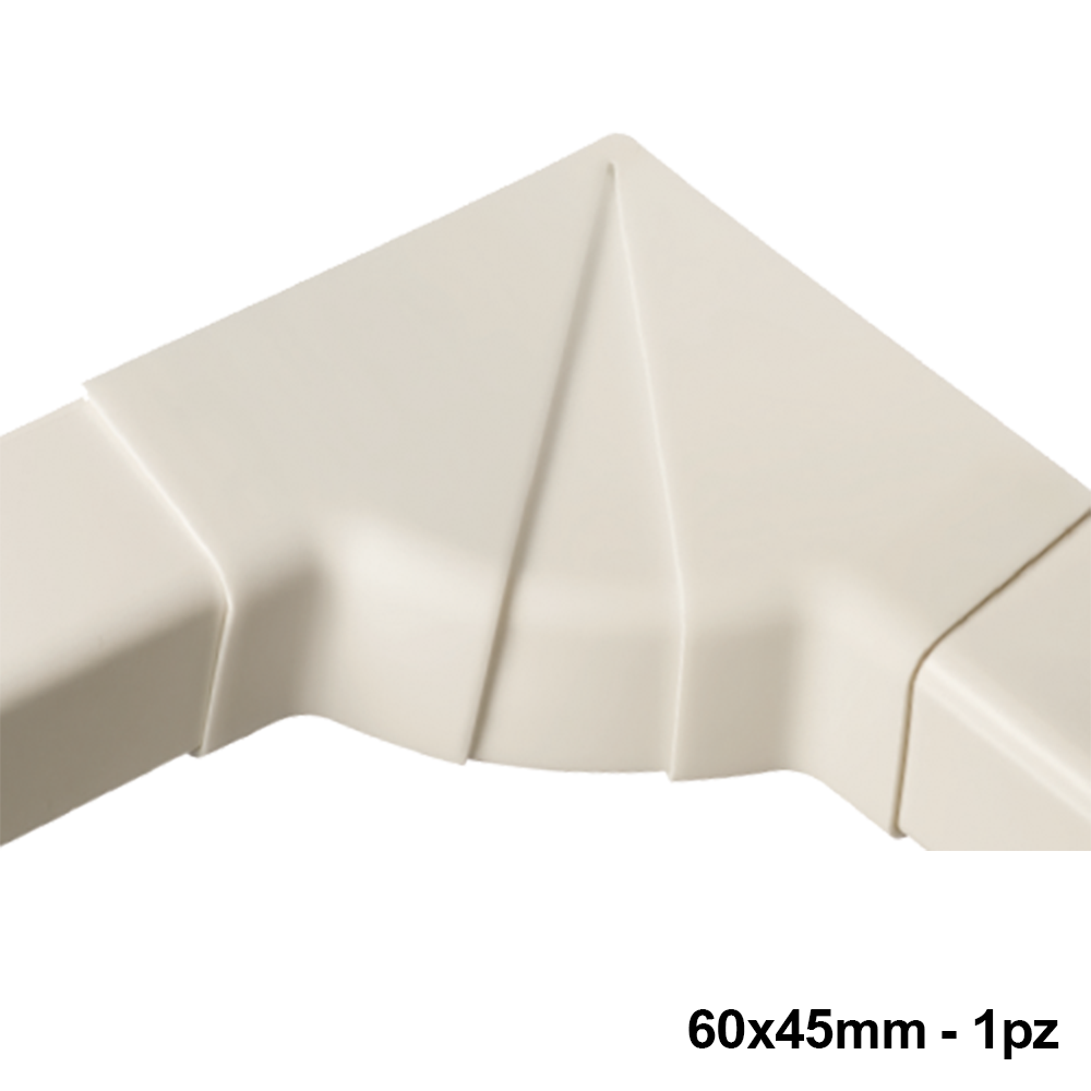 Raccord d'angle intérieur réglable 60 x 45 mm - 1 pièce