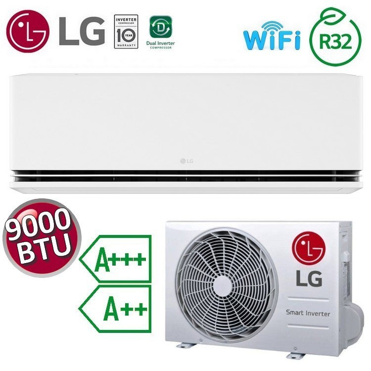 LG Dualcool DELUXE WiFi 9000 BTU 2.5 kW A+++ / A++ Split Air Conditioner
