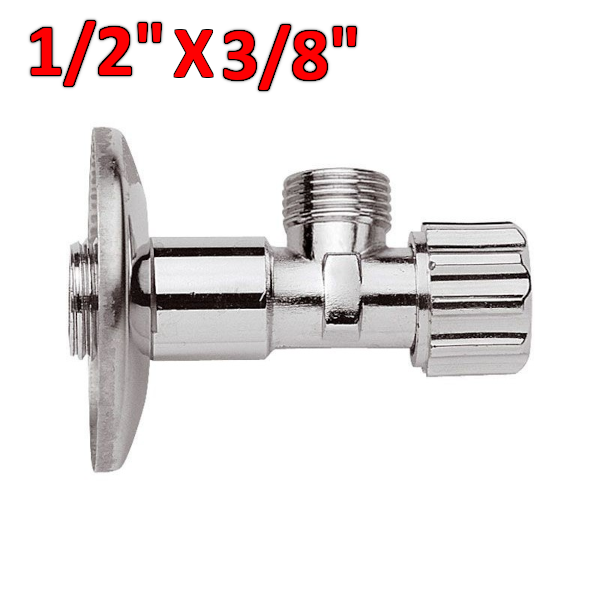 Robinet de cassette externe 1/2'' x 3/8'' M-M en laiton chromé