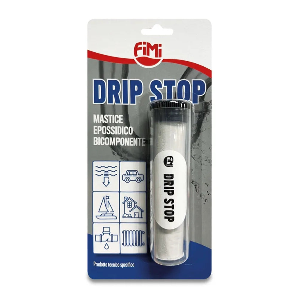STOP GOUTTES - Mastic époxy bi-composant qui arrête les fuites, 65 g.