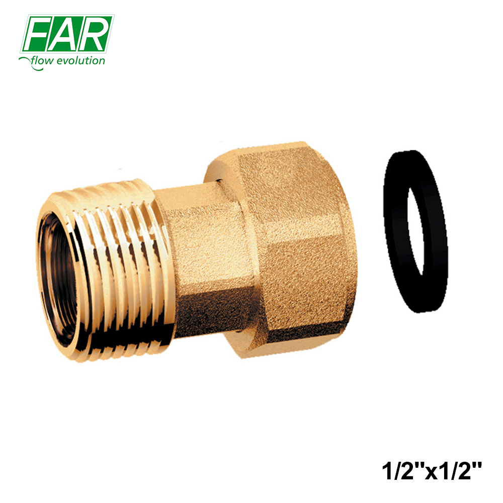 8313 - Tige de raccordement à écrou pivotant en laiton FAR 1/2''x1/2''