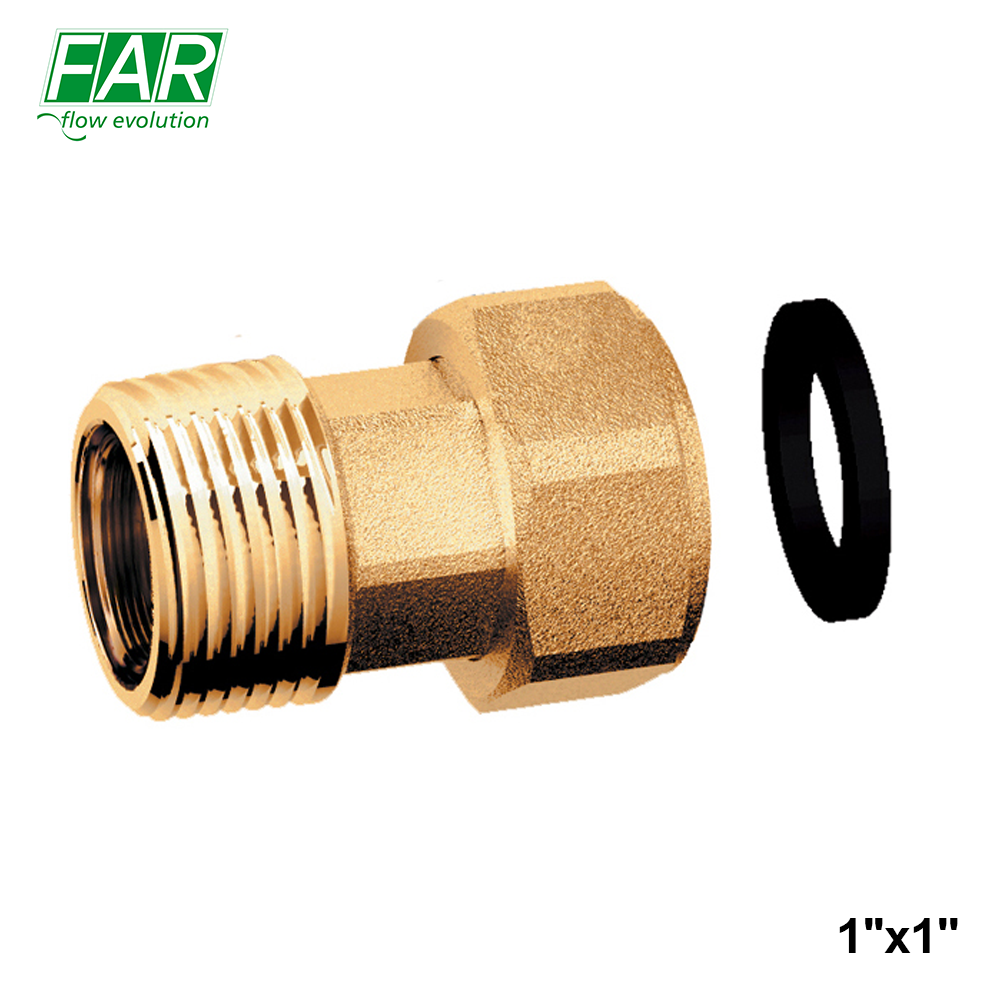 8313 - Tige de raccordement à écrou pivotant en laiton FAR 1''x1''