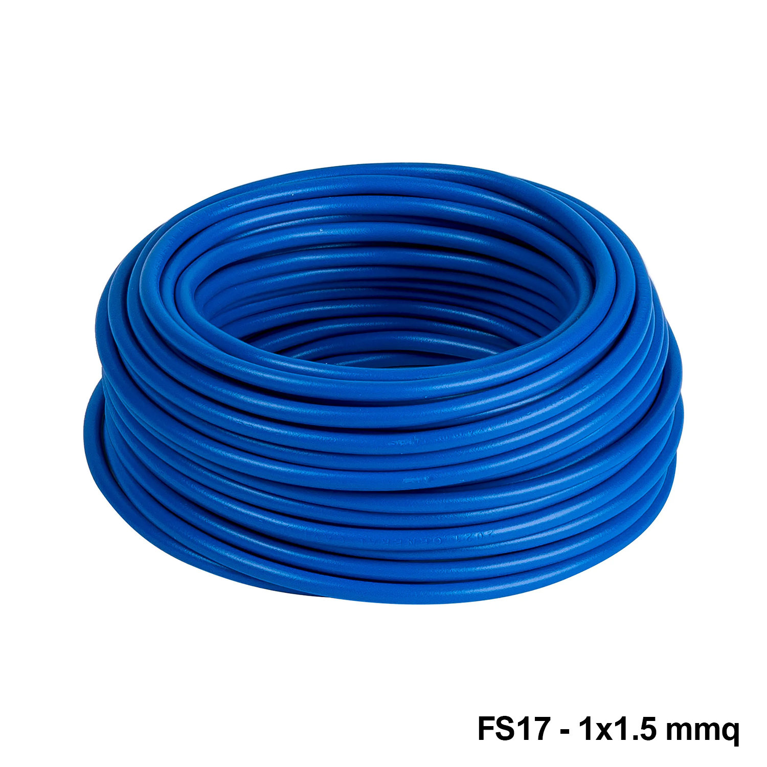 Single-core electrical cable FS17 - 1 x 1.5 mm2 BLUE - 100 m roll